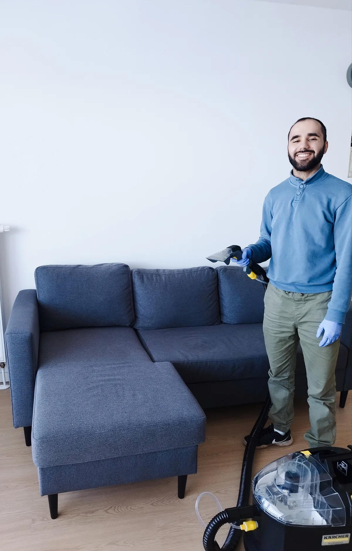 Halim, nettoyage professionnel canapé Valenciennes